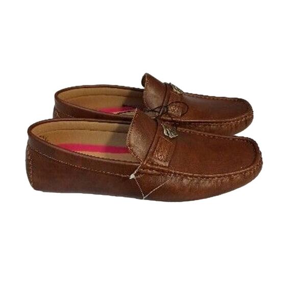 NEW w TAG Rocawear Ludlow Loafers Sz 9.5 Brown Comfort Faux Leather Shoes Preppy main image 3